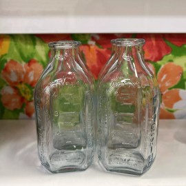 Baby King Vintage Fire King Sapphire 4 ounce baby bottles Set of 4