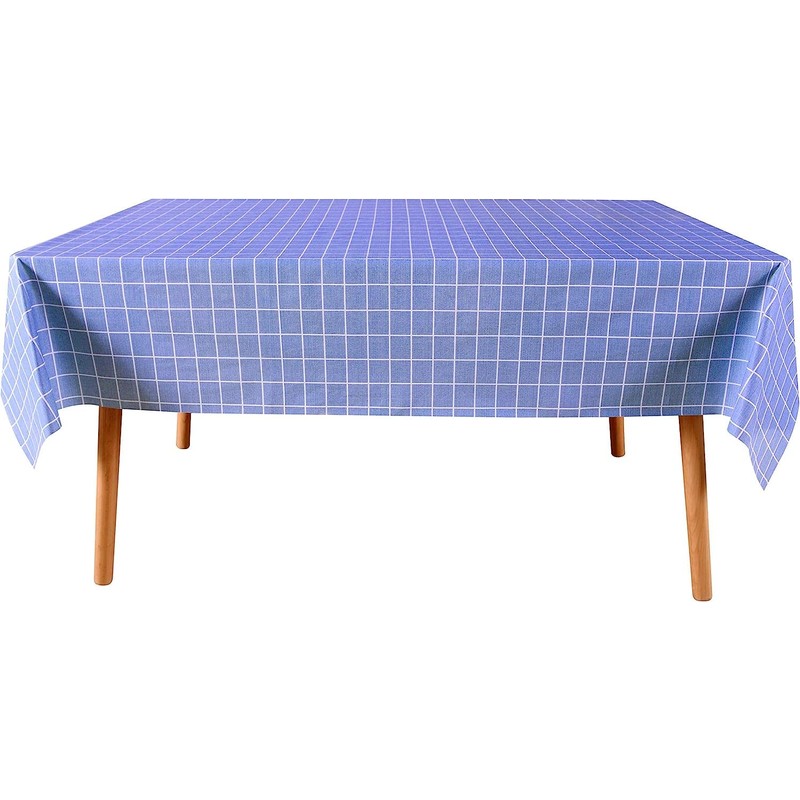 Obstal 100% Waterproof Vinyl Table Cloth, Oil-Proof Spill-Proof PVC Rectangle