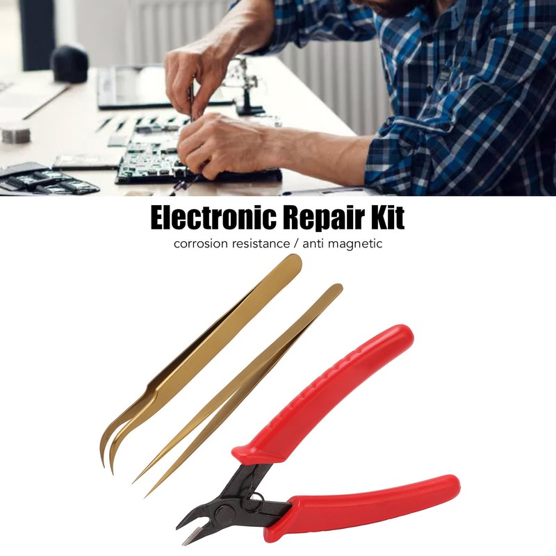 Electric Plier with Elbow and Pointed Tweezer Corrosion Magnetic Resistance