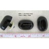 Oval Safety Noses Buttons Eyes 6 Pieces (Black, 27mm)