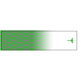White Water Archery Grey Honeycomb Fade with Bright Green Comb Outlines Reflective Arrow Wraps 15 Pc Pack Choose Length Width (5" Length- .85" Width)