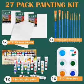 Acrylic Painting Set Lienzos De Canvas Para Pintar En Acrilico y Pinturas De Oleo Lienzo 12 Set ys