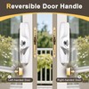 Knobonly Keyed Patio Sliding Door Handle Set, Replacement Slider Handle