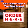GEEKBEAR Order Here and Pick Up Here Signs (White) -