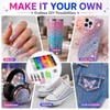 Resin Rhinestone Kit for Bedazzling – 40-Color Flatback Gems with