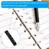 PATIKIL 20pcs 22cm x 4.5cm Bookmark Ruler Snap-in Ruler Page