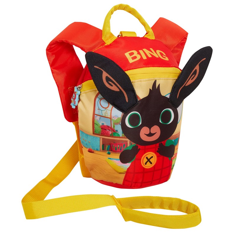 Bing Bunny Boys Girls 3D Ears Backpack With Reins Kids
