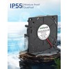 AmRunJe 12V DC Blower Fan 120mm x 32mm, 5inch 2Pin
