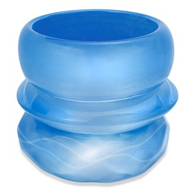 FUNOJOY Bangles Bracelets for Women Chunky Colorful Oval Polished-Finish Acrylic Resin Bangle Bracelet Wide Wristbands Fashion Jewelry Bracelet for Women