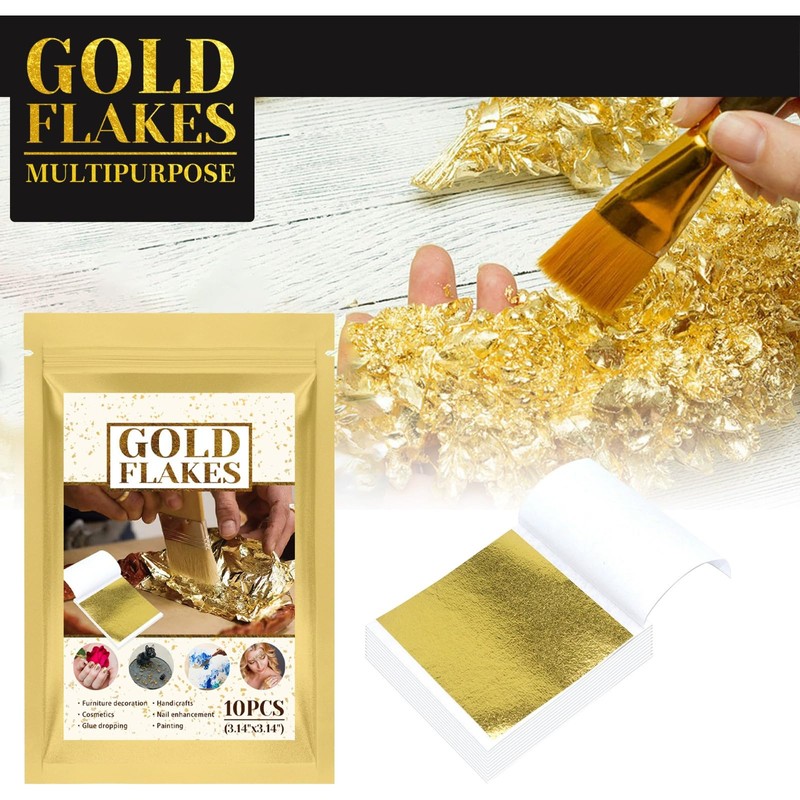 Papel de oro multifuncional 10 piezas – Ideal para mascarillas