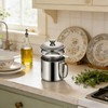 Oil Strainer Pot 34oz Stainless Steel, Bacon Grease Container Saver