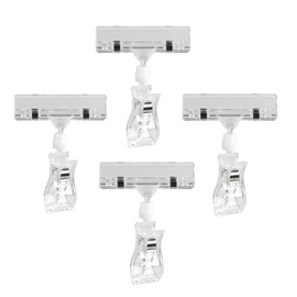 YFFSFDC Pop Clips POP Clips Price Tags Advertising Display Signs Cards Transparent Clips Price Tags Office Advertising Store Display Commercial (Set of 4)