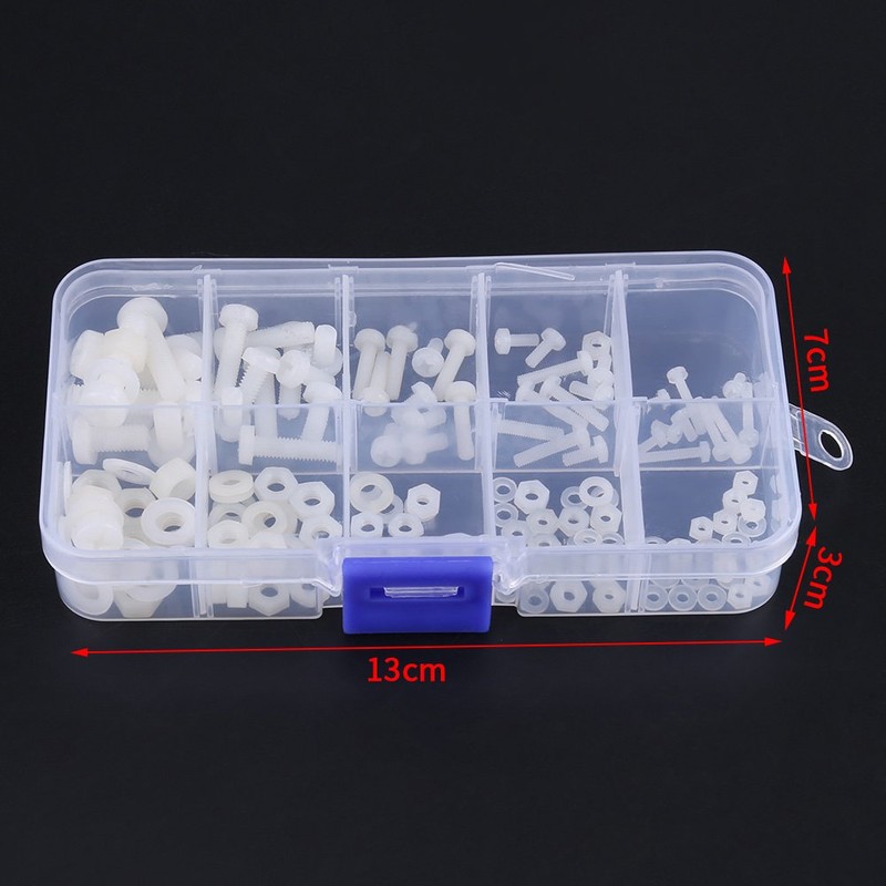 Pack of 150 Screws Nuts Washers Assortment Kit M2 M2.5