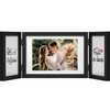 Sonefreiy Picture Frame 5x7 4x6 Multi Black Trifold 3 Photo