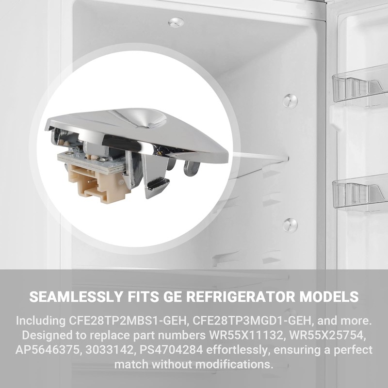 (2-Pack) Calvana 2025 Upgraded Voltage-Stable LED Light Replacement for GE