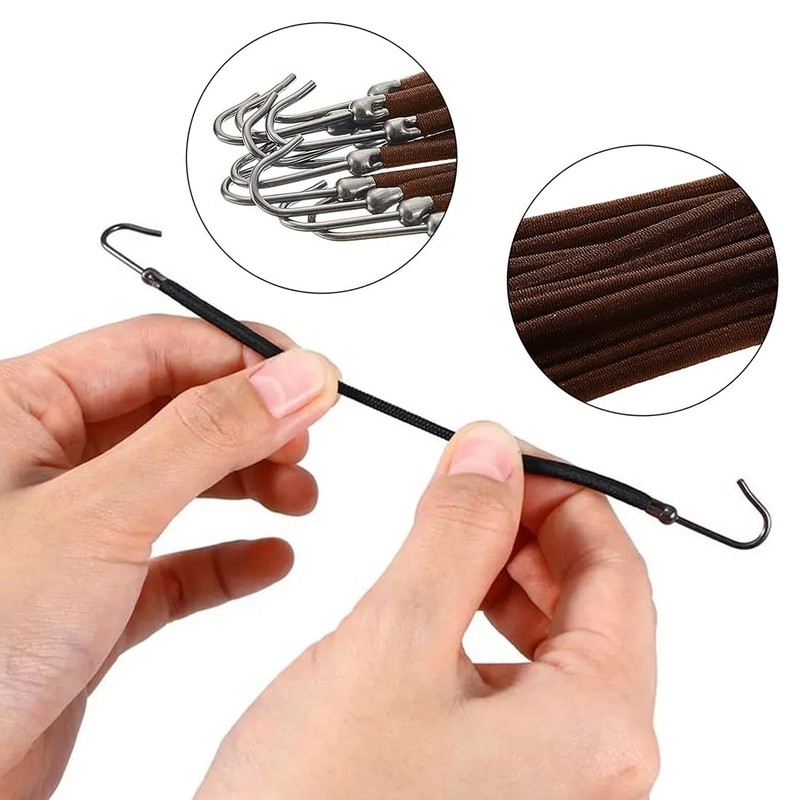 REQAG Pack of 15 Ponytails Hooks Elastic Band Hair Hooks