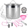 HOMKULA Water Bath Canning Pot with Rack and Lid, Steam