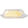 Kangaroo Crystal Glass Butter Dish with Lid, BPA Free, Serving