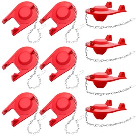Toilet Flapper Replacement Kit Universal Toilet Plug Flapper with Stainless Chain Compatible with American Standard Use for 2 Inch Flush Valves, Water Saving (10 Pcs)