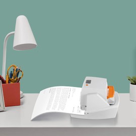 Electric Stapler,70 Sheets Heavy Duty Electric Stapler,3 Gears Speed Adjustable Automatic Flat-Clinch Stapler Portable Automatic Stapler,3 Speed Settings for Office,School,Print Store