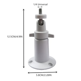 bnafes Security Camera Metal Wall/Ceiling Mount, Adjustable Indoor/Outdoor Mount Compatible with Arlo, Arlo Pro 2 3, Arlo Ultra CCTV Camera and Compatible Camera with 1/4 Screw Head (4Pcs, White)