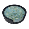 6 Pcs Van Gogh Almond Blossom Drink Coasters with Holder