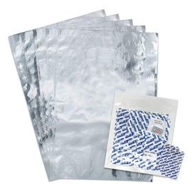 (10) Mylar Bags 20"x30" 5 Gallon + (10) 2000cc Oxygen Absorbers for Long Term Emergency Food Storage Combo