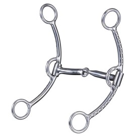Tough 1 5in Sweet Iron Snaffle Lifter Bit