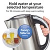 Hamilton Beach 1.7 Liter Temperature Control Electric Kettle, Water Boiler