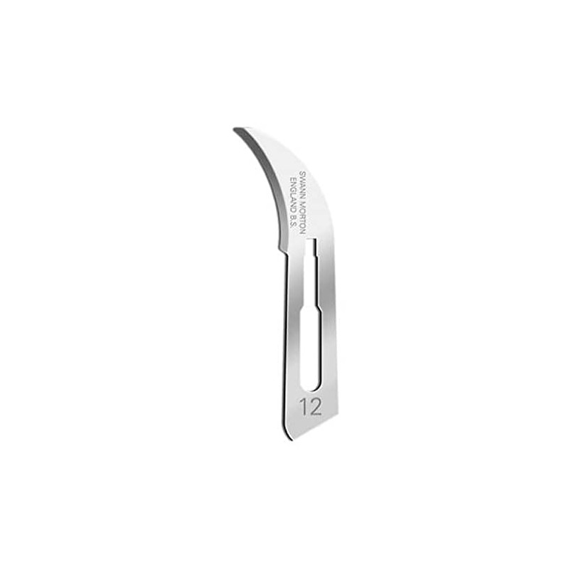 Swann Morton No 12 Sterile Stainless Steel Blades