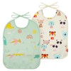 HOTUT Sleeveless Baby Weaning Bib,2pcs Soft Waterproof Baby Feeding Bib