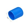 sourcing map 100pcs 15mm Rubber End Caps Cover PVC Vinyl