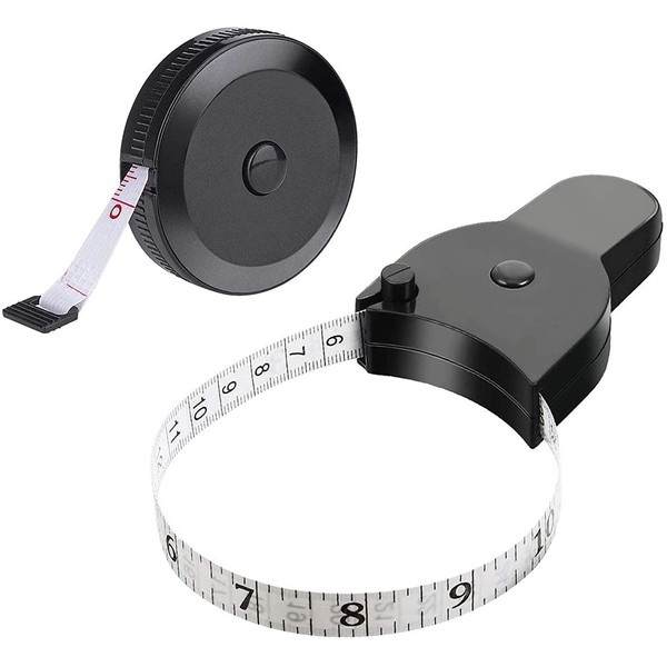 WANGR 2 Pieces Body Measuring Tape,Retractable Measuring Tape 60inch/150CM Lock