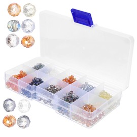 Operitacx 1 Schachtel Flache Radperlen Bausatz Perlen für Armbänder Edelstein Buchstabenperlen Bausätze Reize schmuck Charms-Perlen Glasperlen zum Basteln Perlen-Anhänger DIY Ohrringe Perlen