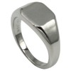 Fine Elegant Signet Ring 925 Silver with Engraving Plate, Size: