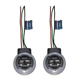 Muzzys - Set of 2-3157/4157 Wire Harness Pigtail Socket for LED and Standard Bulbs Turn Signal, Brake Light, DRL, Daytime Running Lights, Backup, Reverse Lights