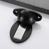 EAS Yeongdal Hardware Quiet Home Magnetic Half-Round Door Stopper Black 2ea