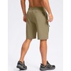 Pudolla Men's Hiking Cargo Shorts 9" Lightweight Stretch Travel Work