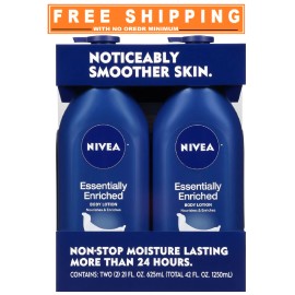 NIVEA Essentially Enriched Body Lotion, 21 oz., 2 pk.