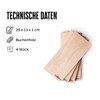 Grillfürst Smoking Boards, Set of 4 - Beech Wood Grill