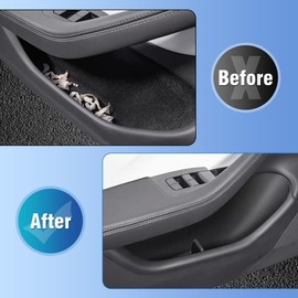 Zerone Door Handle Storage Box Organizer Tray 4Pcs Door Side Storage Box, TPE Material Door Pocket Liner Insert Protector Inside Storage Interior Accessories Organizer Tray