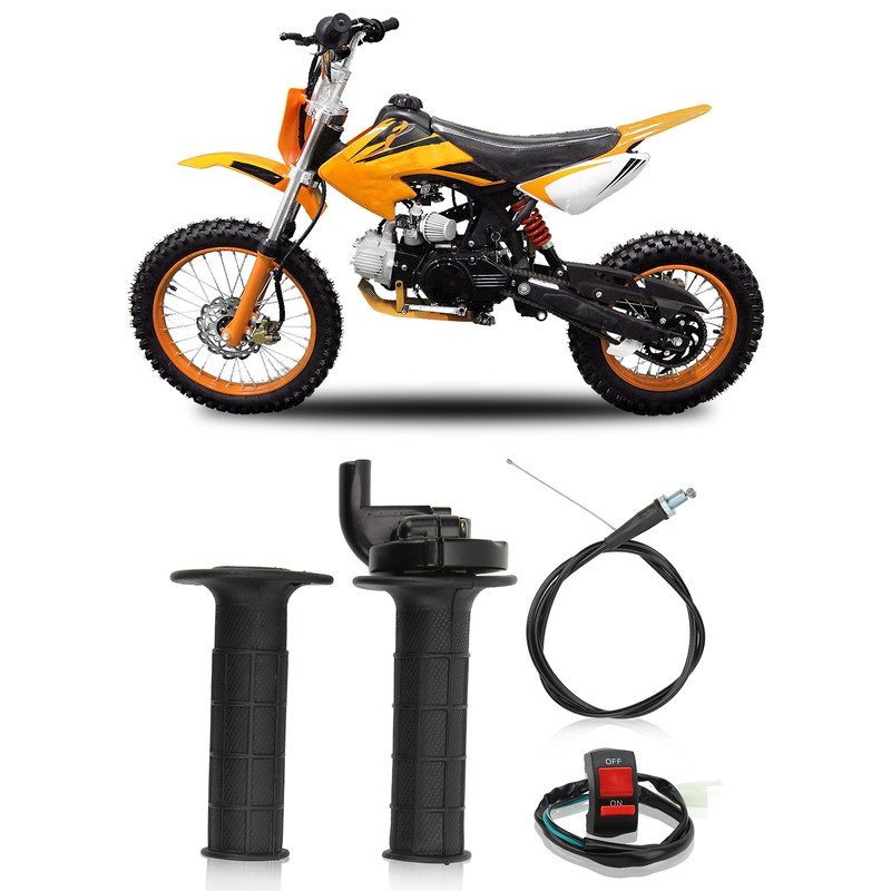 7/8in Twist Throttle Grip with Cable Kill On Off Switch