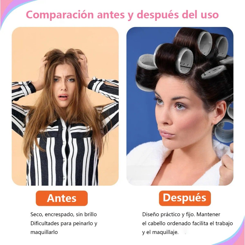 63 Tubos Para Rizar Cabello Abrazadera Plástica Para Cabello