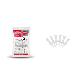 Masters Unisex's Plastic Graduated Tees (Bag of 25), White, 2"