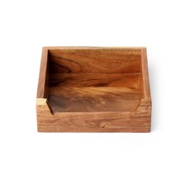 WEBHUSHI Acacia Wood Tissue Holder Box, Rectangular, 8 x 8 x 2 Inches, Brown