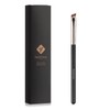 TEOYALL Flat Angled Eyeliner Brush, Soft Thin Slanted Synthetic Bristles