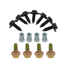 BuliBoao Front Bumper Skid Plate Bolts Nutserts Rivet Nuts Fits for Jeep Gladiator 2020-2024, Wrangler 2018-2024 6511076AA, 6104414AA, 6512587AA