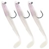 Alwonder 3pcs Sandeel Fishing Lures 15cm/30g Jig Head Soft Lure