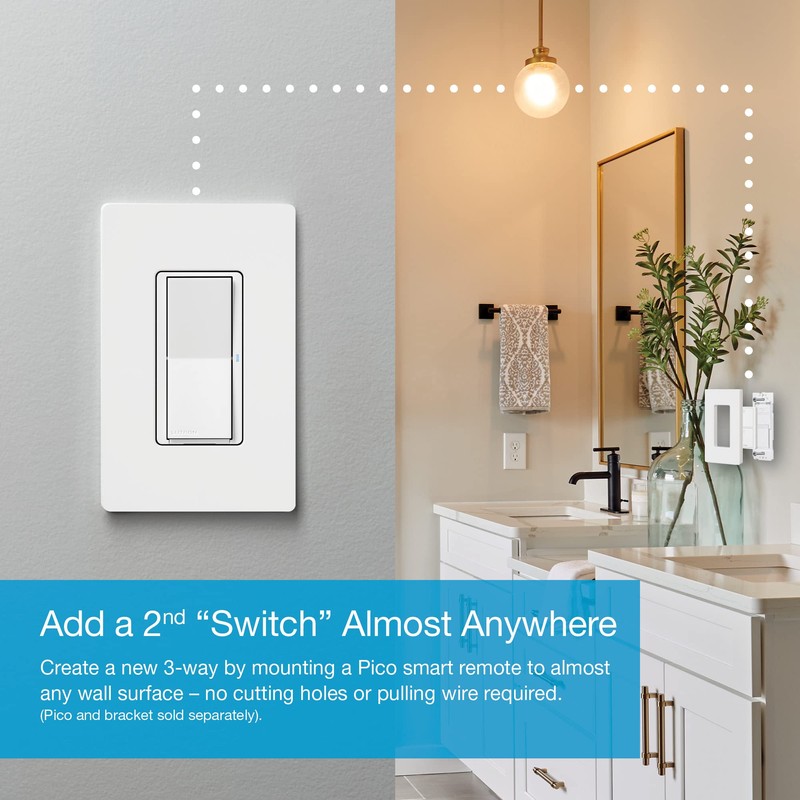 Lutron Claro Smart Light Switch w/ Wall Plate for Caseta