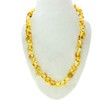 SilverAmber Jewellery NBARHON70 Lemon Baltic Amber Pearl Necklace - Chain